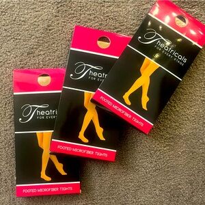 3 pair tan tights